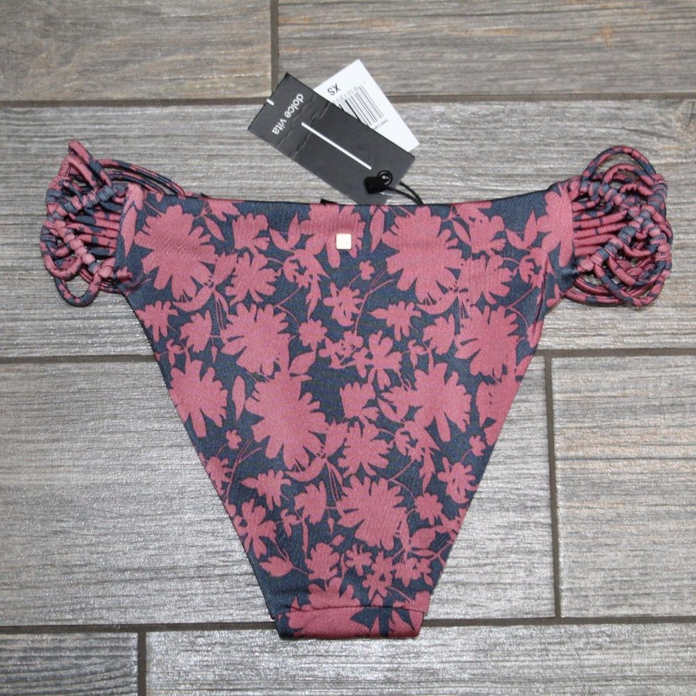 NWT $75 Dolce Vita Macrame Side Hipster Bikini Swim Bottoms XS X-Small - Picture 10 of 10